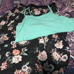 Torrid Maxi skirt and matching tank top